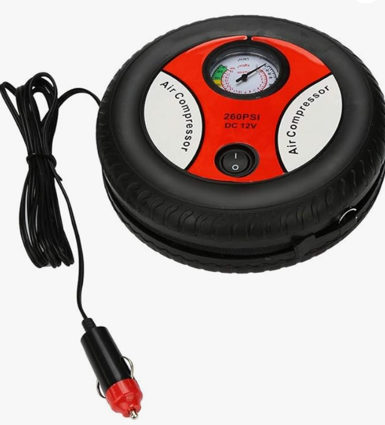 Inflador Eléctrico Portátil para Auto, Moto y Más