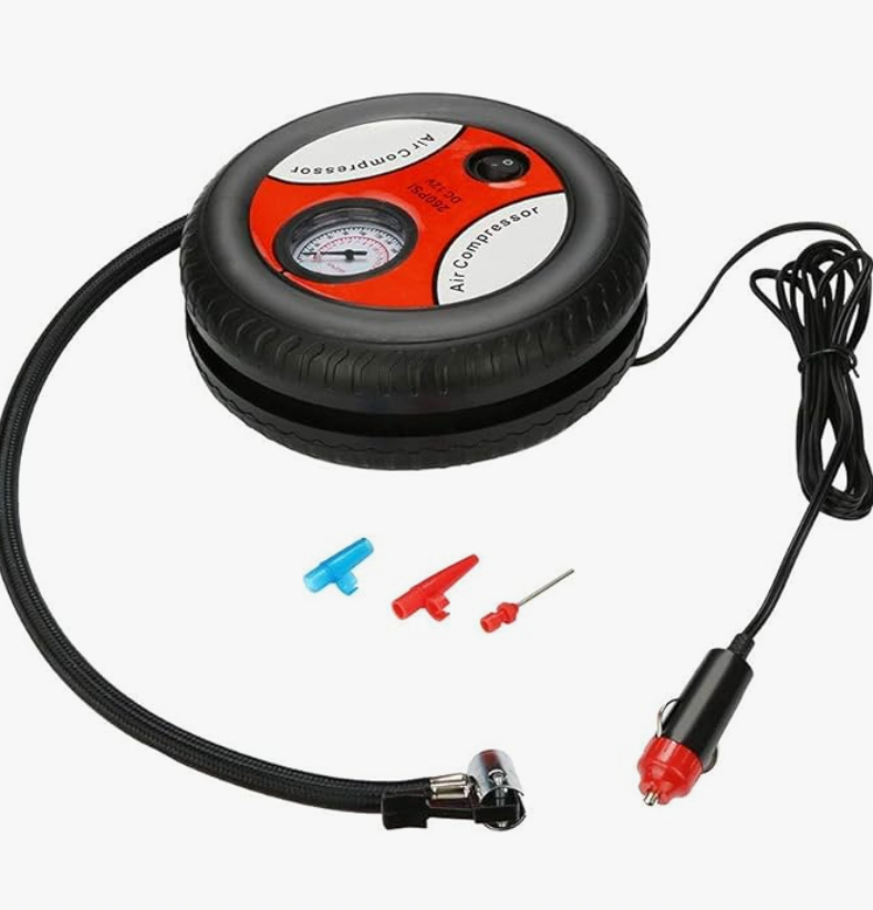 Inflador Eléctrico Portátil para Auto, Moto y Más